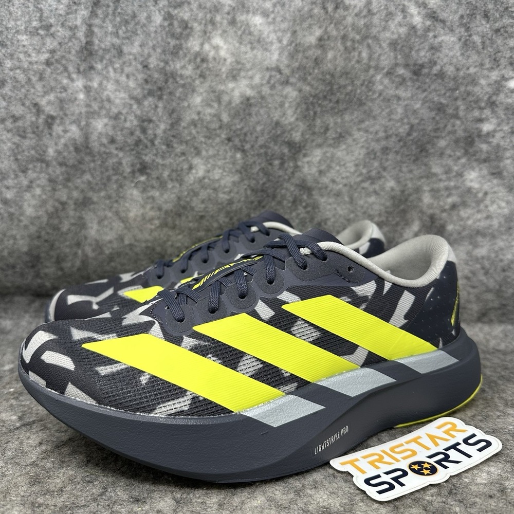 Adidas Adizero Evo SL Running Shoes Mens Size 6.5 AMG Motorsport Grey Yellow